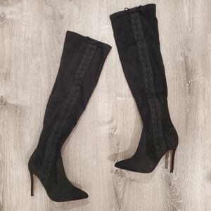 NEW Call it Spring Black Over The Knee Boots